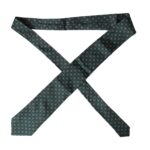 Dolce & Gabbana Green Silk Branded Logo Adjustable Men Tie made in Italy, luxury designer accessory for men, 100% authentic, 8.5cm width.
