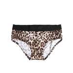 Dolce & Gabbana Leopard Print Black Waistband Cotton Underwear for men, featuring luxury style and comfort.