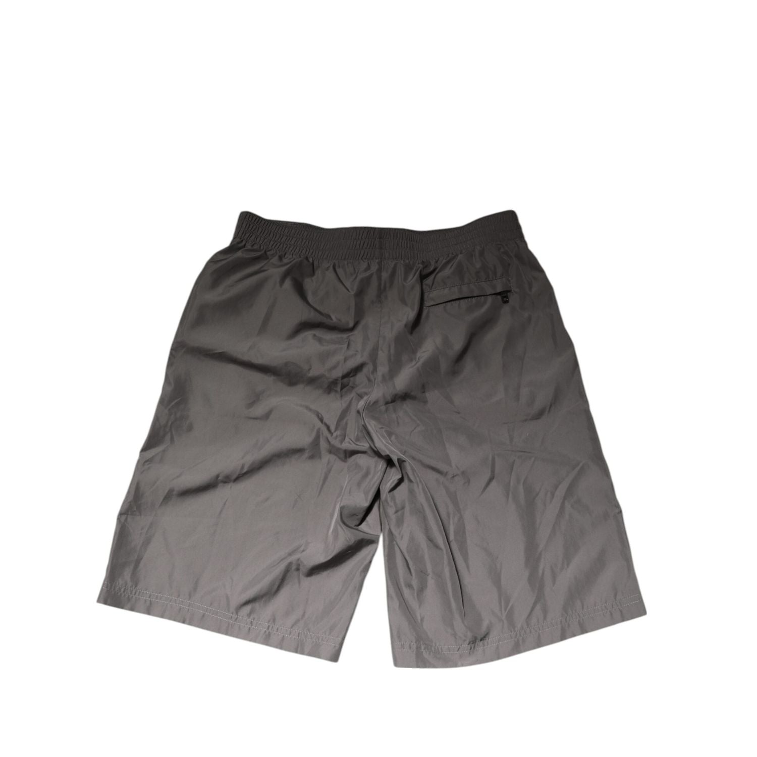 Dolce & Gabbana Light Gray Nylon Elastic Waist Shorts Swimwear