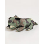 Dolce & Gabbana Multicolor Camouflage Animal Silhouette Keychain Keyring featuring a plush animal design on white background.