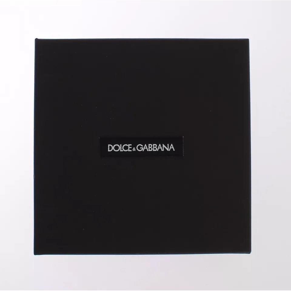 Dolce & Gabbana Multicolor Raffia Leather Clasp Finder Chain Keyring