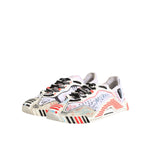 Dolce & Gabbana Multicolor Suede Fabric NS1 Sneakers Shoes, featuring vibrant design and logo details, made with high craftsmanship in Italy.