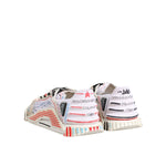 Dolce & Gabbana Multicolor Suede Fabric NS1 Sneakers Shoes, back view displaying logo details, rubber sole, and high craftsmanship.
