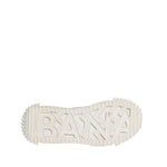 Sole view of Dolce & Gabbana Multicolor Suede Fabric NS1 Sneakers Shoes displaying brand logo design.