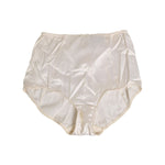 Dolce & Gabbana Off White Silk High Waist Girdle Panty Underwear with vintage-inspired style and structured fit.