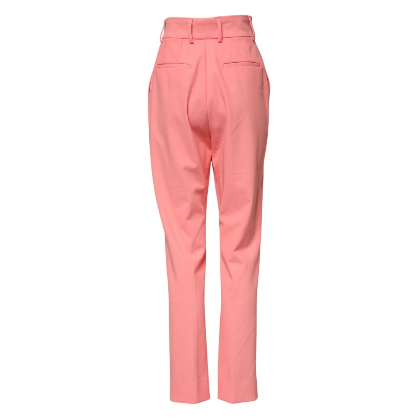 Dolce & Gabbana Pink High Waist Tapered Dress Pants