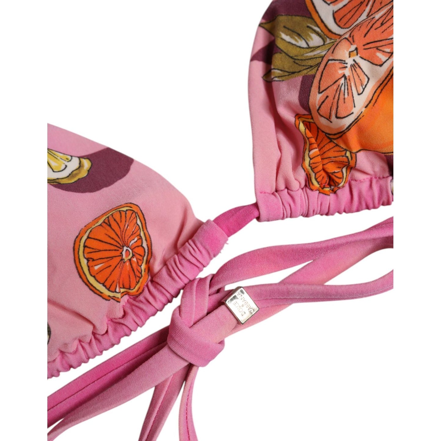 Dolce & Gabbana Pink Printed Swimsuit 2 Piece Top Bottom Swimwear