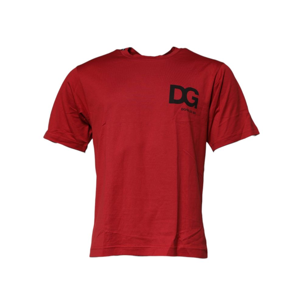 Dolce & Gabbana Red Cotton T-Shirt