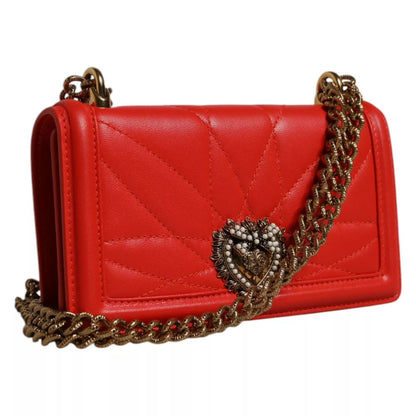 Dolce & Gabbana Red Quilted Devotion Crossbody 11 PRO Phone case bag