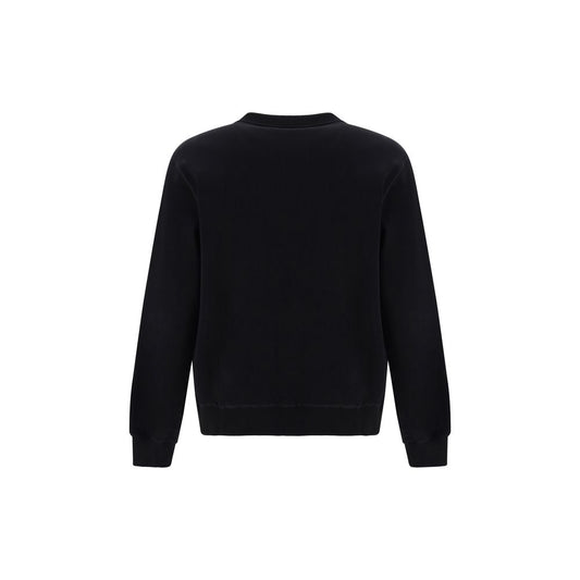 Back view of Dolce & Gabbana Sweatshirt with ribbed crew neck and cuffs, featuring D&G monogram on metal hardware.