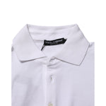 Dolce & Gabbana White Collared Short Sleeves Polo Men T-shirt