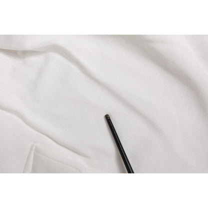 Dolce & Gabbana White Cotton Cargo Bermuda Sweatshorts Shorts