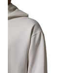 Dolce & Gabbana White Logo Hooded Men Sweatshirt Sweater detail in premium cotton fabric and elegant hooded design.