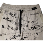 Dolce & Gabbana White Logo Print Men Skinny Sweatpants Pants