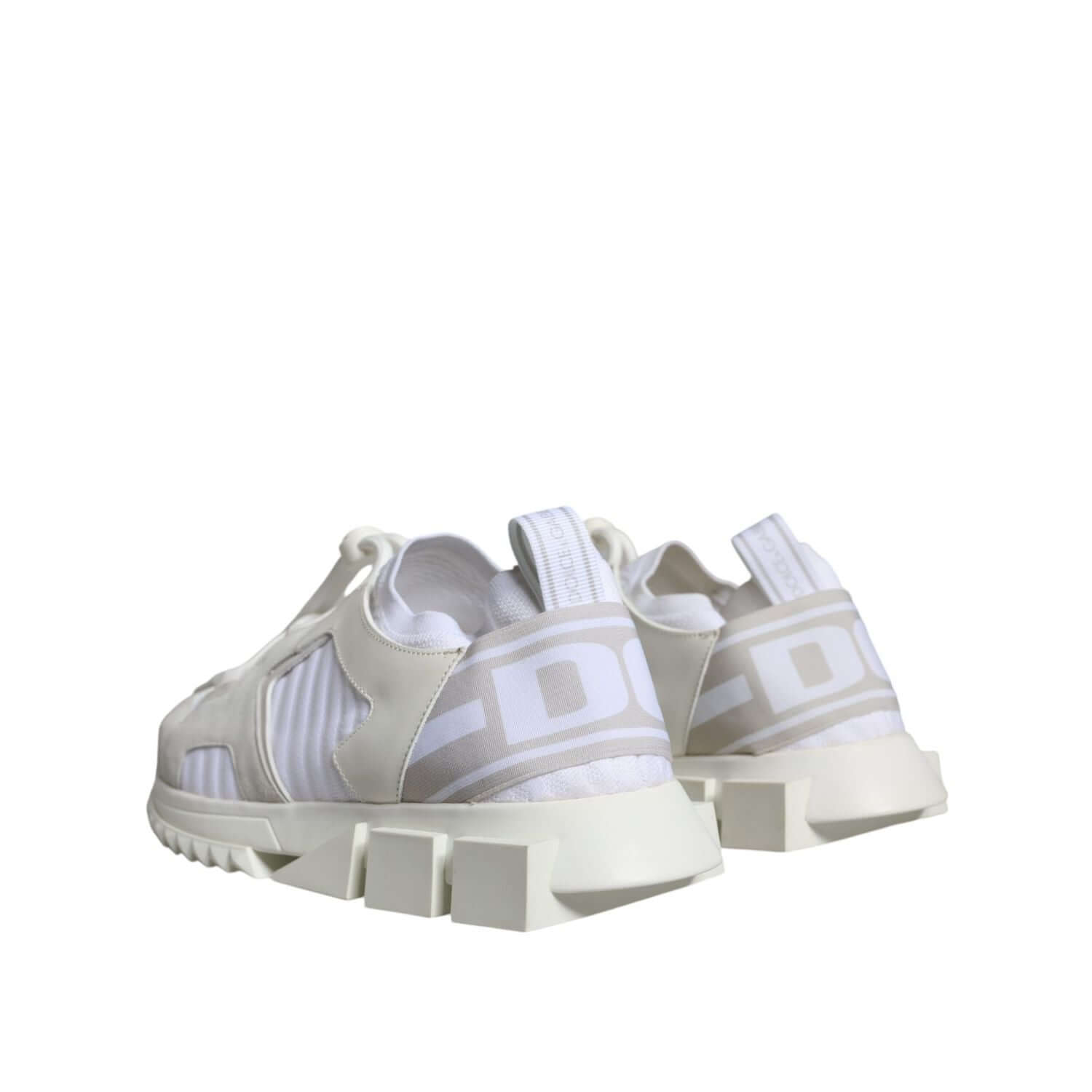 Dolce & Gabbana White Mesh Sorrento Trekking Sneakers Shoes