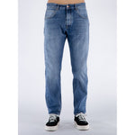 Stylish Don The Fuller Blue Cotton Men Jeans with medium wash and classic five-pocket design.