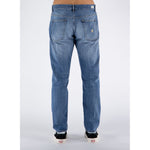 Back view of Don The Fuller Blue Cotton Men Jeans showcasing Italian craftsmanship and classic design.