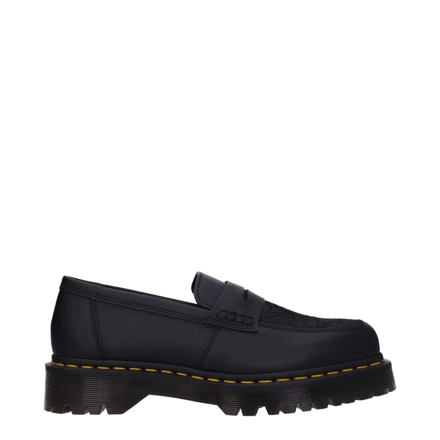 Dr. Martens Black Leather Slip-On Loafers