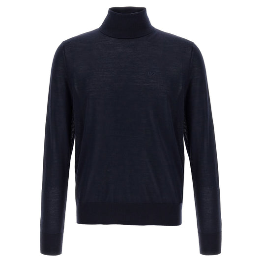 Dsquared² Blue Virgin Wool Cardigan