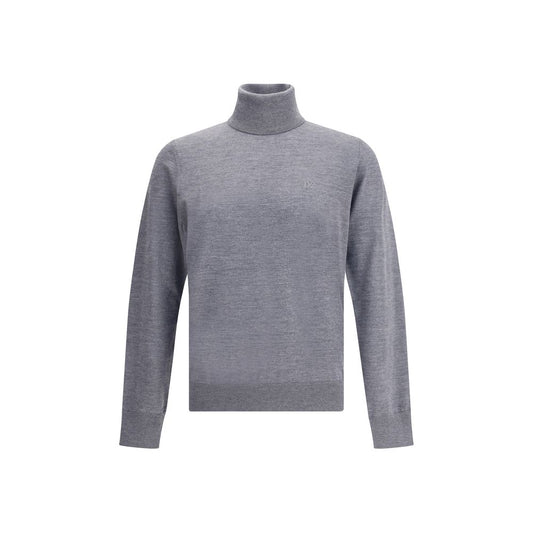 Dsquared² Gray Fleece Wool Turtleneck