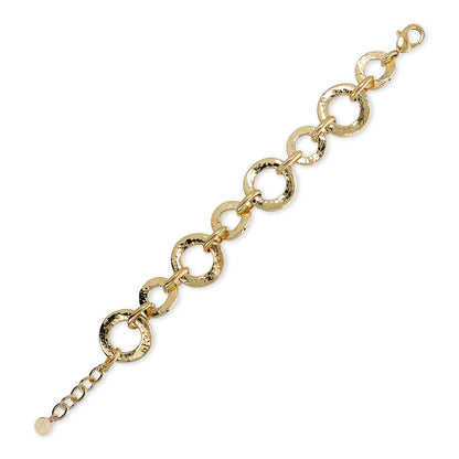 ETRUSCA JEWELS JEWELRY Mod. WSET00736.YG stylish gold link bracelet on white background