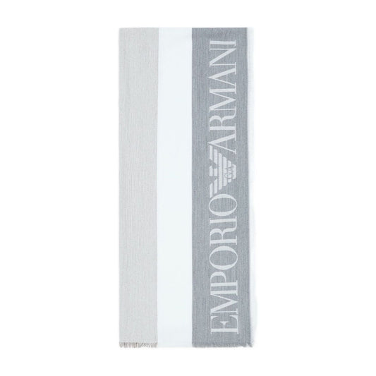 Emporio Armani Stole with multicoloured vertical bands Scarves Hats & Gloves