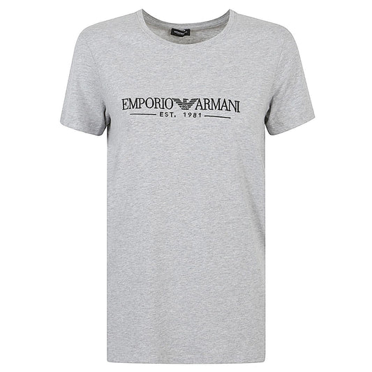 Emporio Armani T-shirts and Polos Grey Topwear