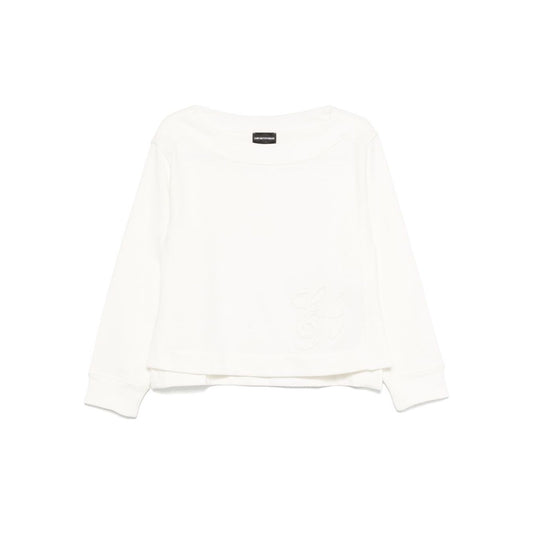 Emporio Armani logo embroidered sweatshirt Topwear