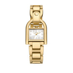 FOSSIL Mod. HARWELL ladies wristwatch with 28 mm case, gold-tone bracelet, presented in official packaging box.