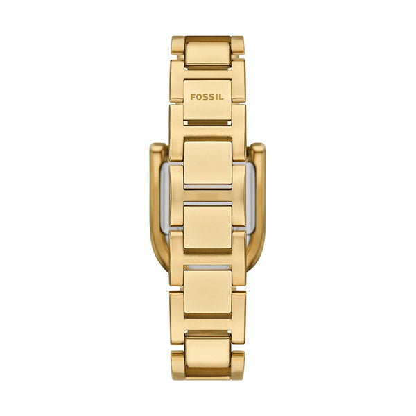 FOSSIL Mod. HARWELL ladies wristwatch with 28mm case, gold-tone bracelet, packaged in an official box.
