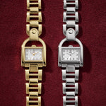 FOSSIL Mod. HARWELL lady wristwatch in gold and silver with 28 mm case, official packaging box included.