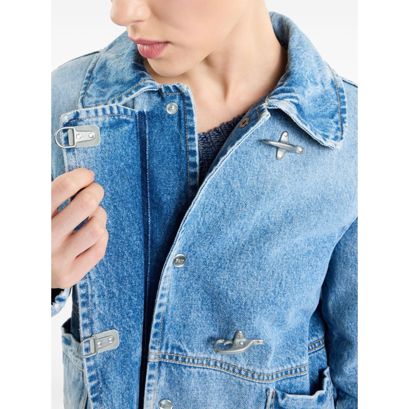 Fay Coats Clear Blue