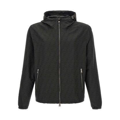 Fendi Black Polyester Shell Jacket