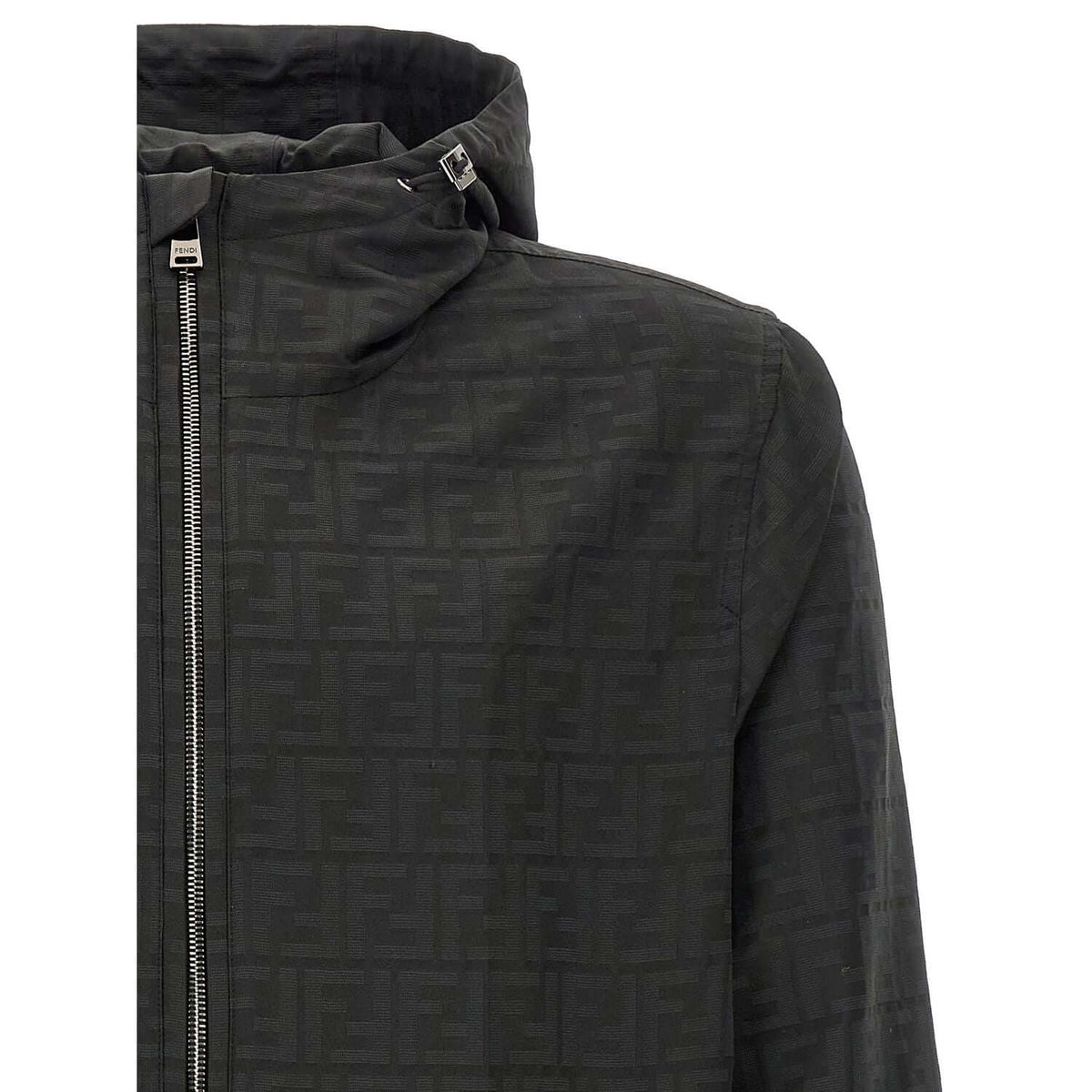 Fendi Black Polyester Shell Jacket