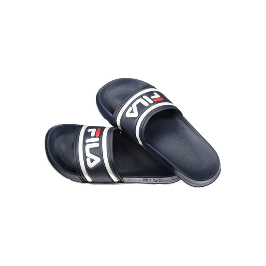 Fila Blue Polyethylene Women Sandal with iconic logo and contrasting detail for casual style and comfort.