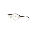 Frankie Morello Gold Metallic Unisex Frame with Havana temples, luxury gold eyewear crafted in Italy, sophisticated design