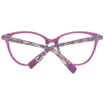 Furla Elegant Cat Eye Purple Eyeglasses for Women with durable full-rim plastic frame showcasing chic style and sophistication.