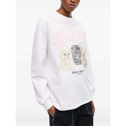 GANNI Sweaters White Topwear