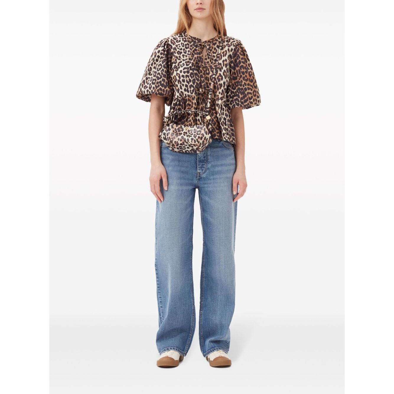 GANNI Top Brown Topwear