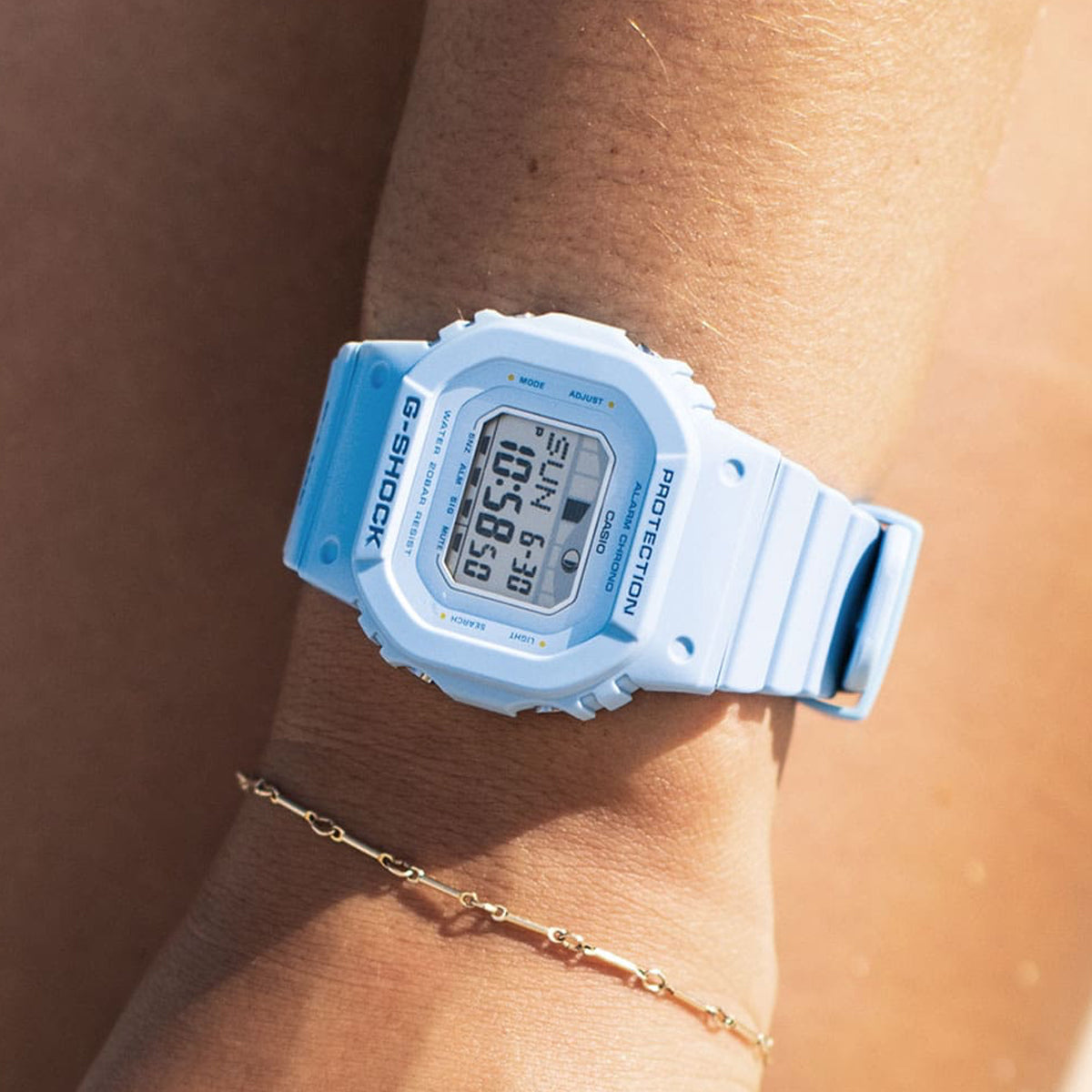 CASIO G-SHOCK Mod. G-LIDE Mid-Blue - SURF TIDE GRAPHS WATCHES