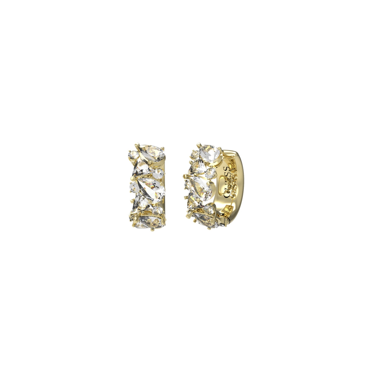GUESS JEWELS JEWELRY Mod. JUBE04411JWYGT-U gold earrings with crystal embellishments