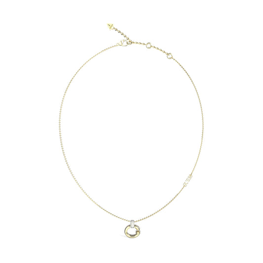 GUESS JEWELS JEWELRY Mod. JUBN04518JWYGT-U gold necklace with circular pendant