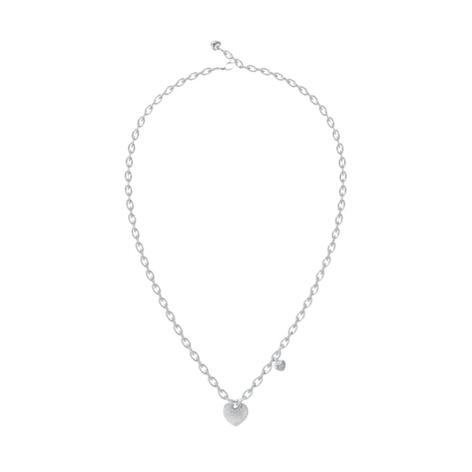 GUESS JEWELS JEWELRY Mod. JUBN05212JWRHT-U silver chain necklace with heart pendant