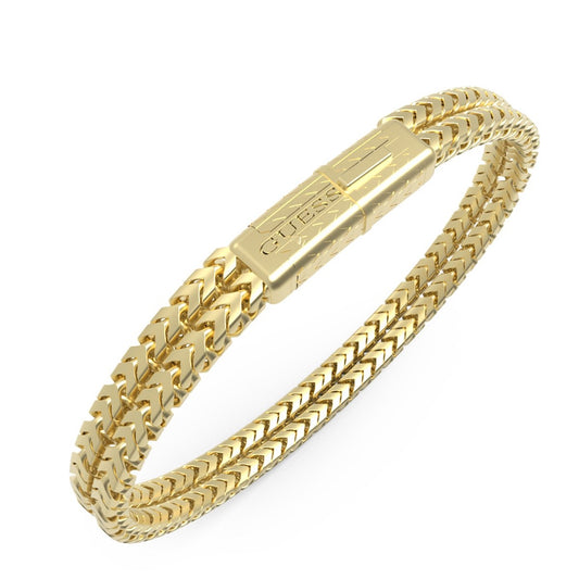 GUESS JEWELS JEWELRY Mod. JUMB05030JWYGS gold bracelet with woven design