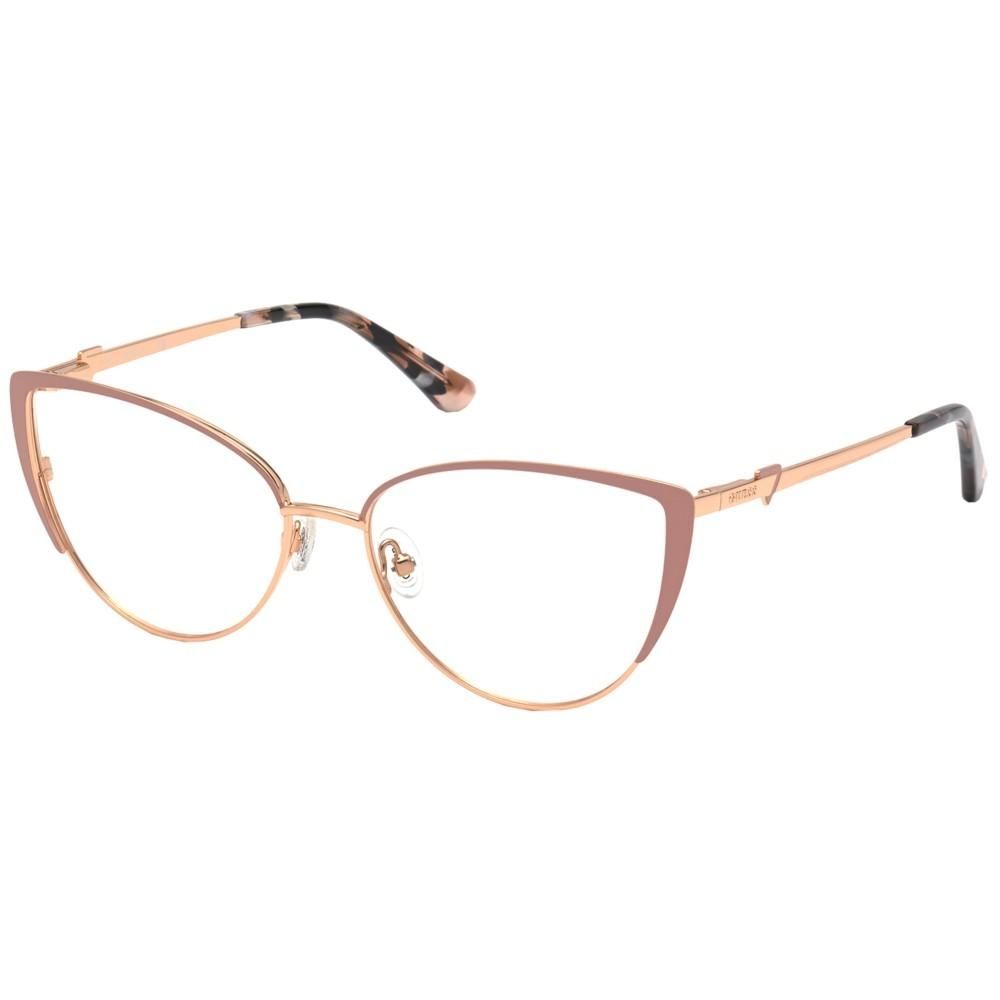 Stylish GUESS MOD. GU2813 unisex metal eyeglasses with cat-eye frame design, perfect for a trendy and sophisticated look.