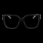 Stylish lady eyewear GUESS MOD. GU2910 55001 in black frame on display