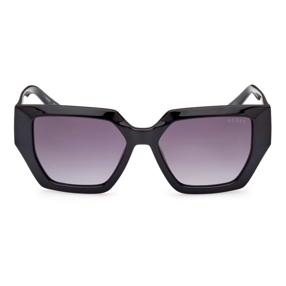 GUESS MOD. GU7896 unisex acetate sunglasses, front view showing unique lens design