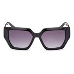 GUESS MOD. GU7896 unisex acetate sunglasses, front view showing unique lens design