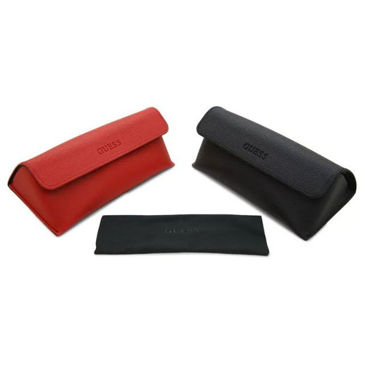 GUESS MOD. GU9208 acetate cases for baby eyewear in red and black, showcasing elegant design and protection.