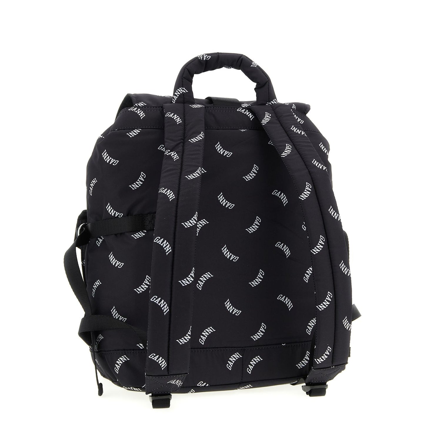Ganni Black Polyester Backpack